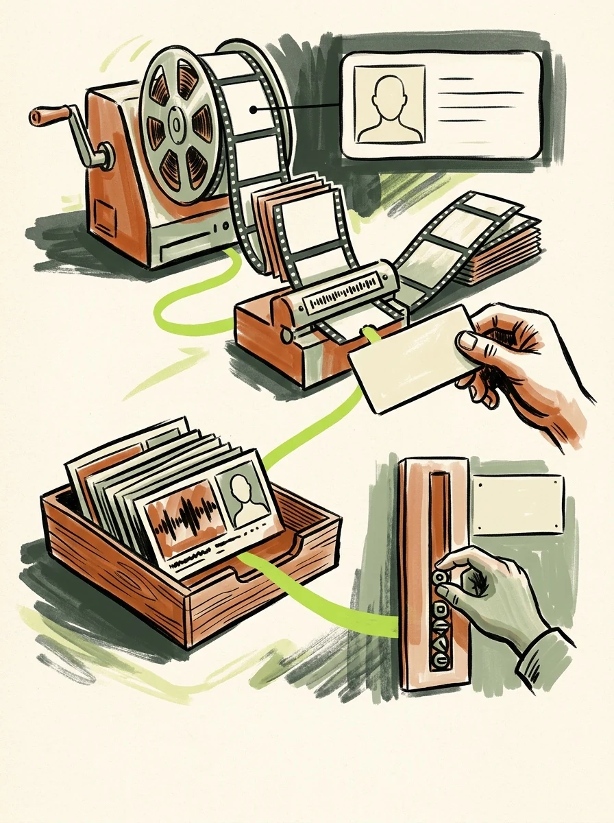 Illustrative marker lab artwork for youtube keyword mentions.