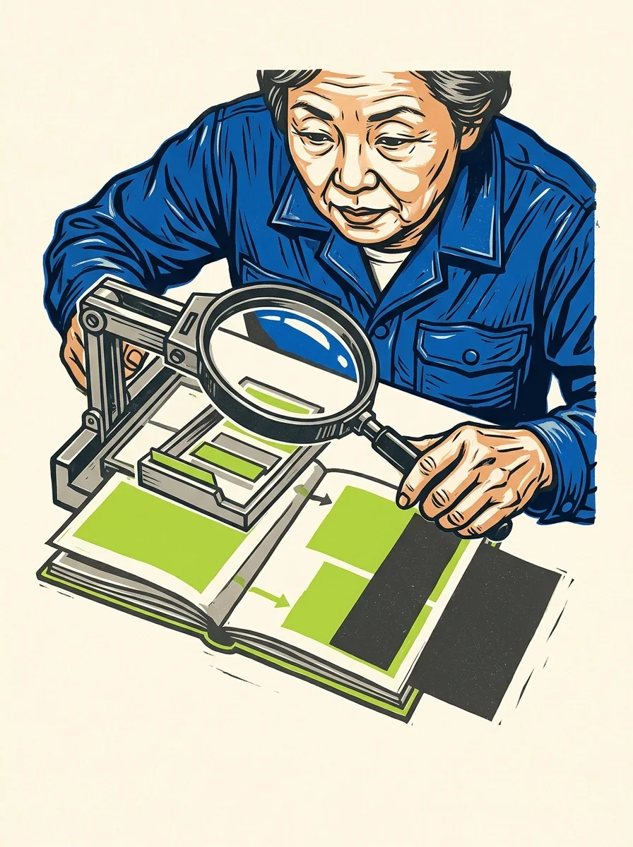 Illustrative signal screenprint artwork for check hreflang reciprocity.