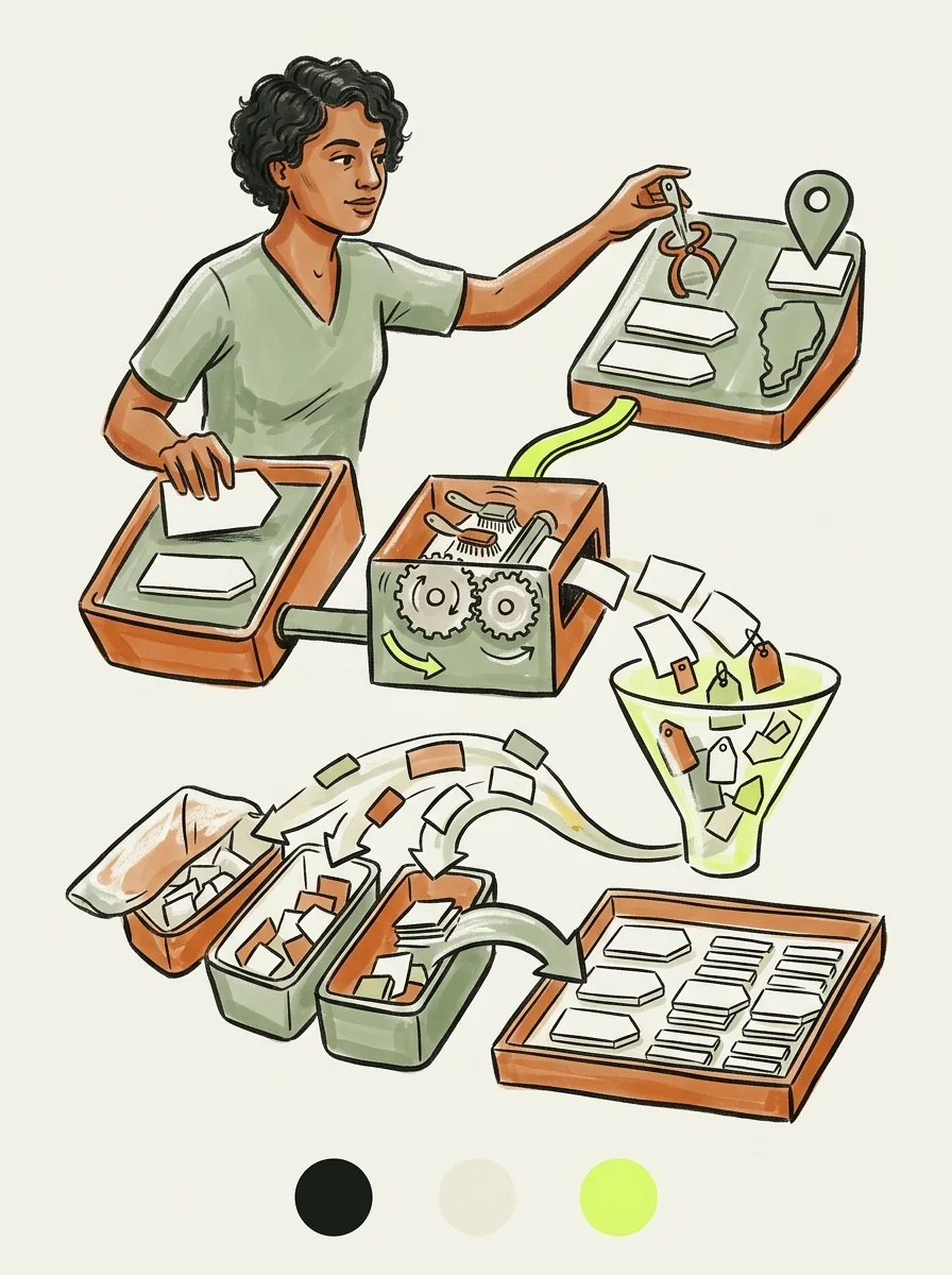 Illustrative marker lab artwork for compare keyword intent.
