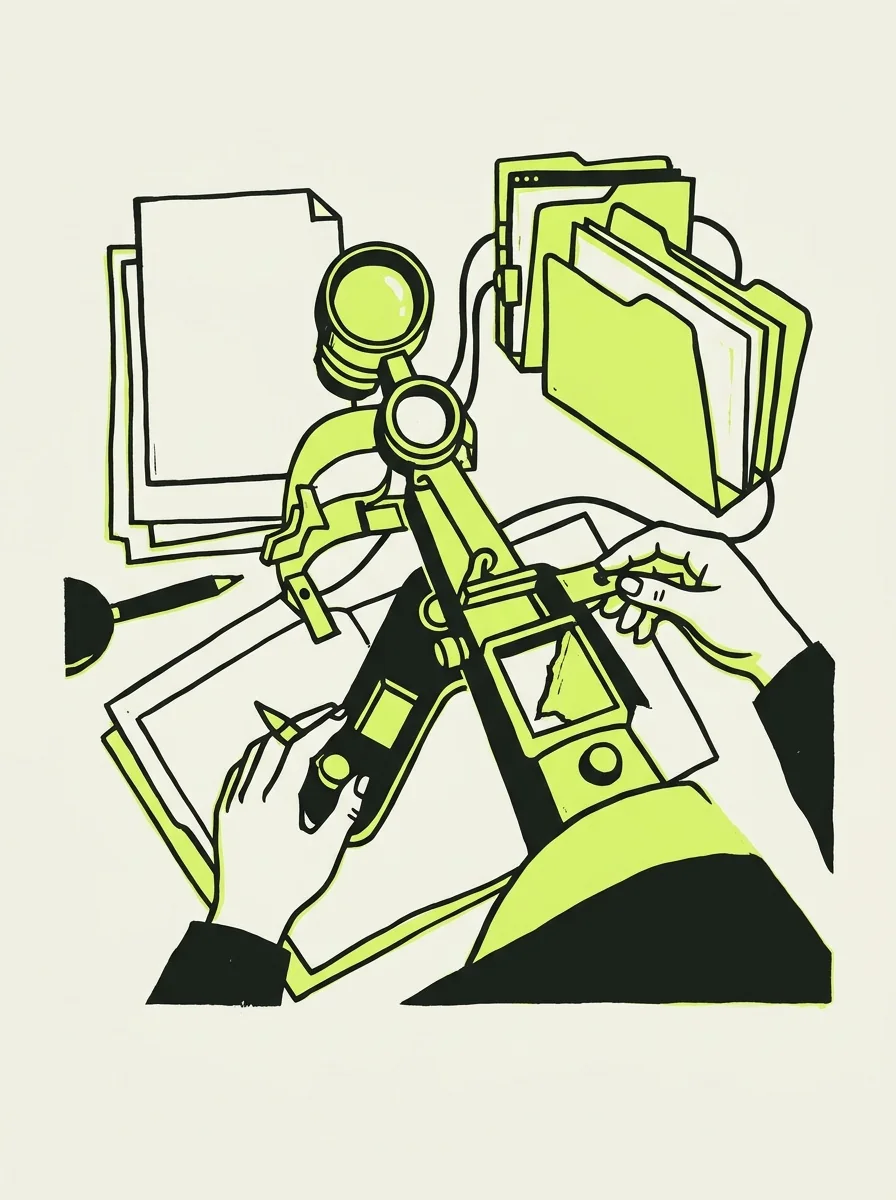Illustrative signal screenprint artwork for extract news quotations.