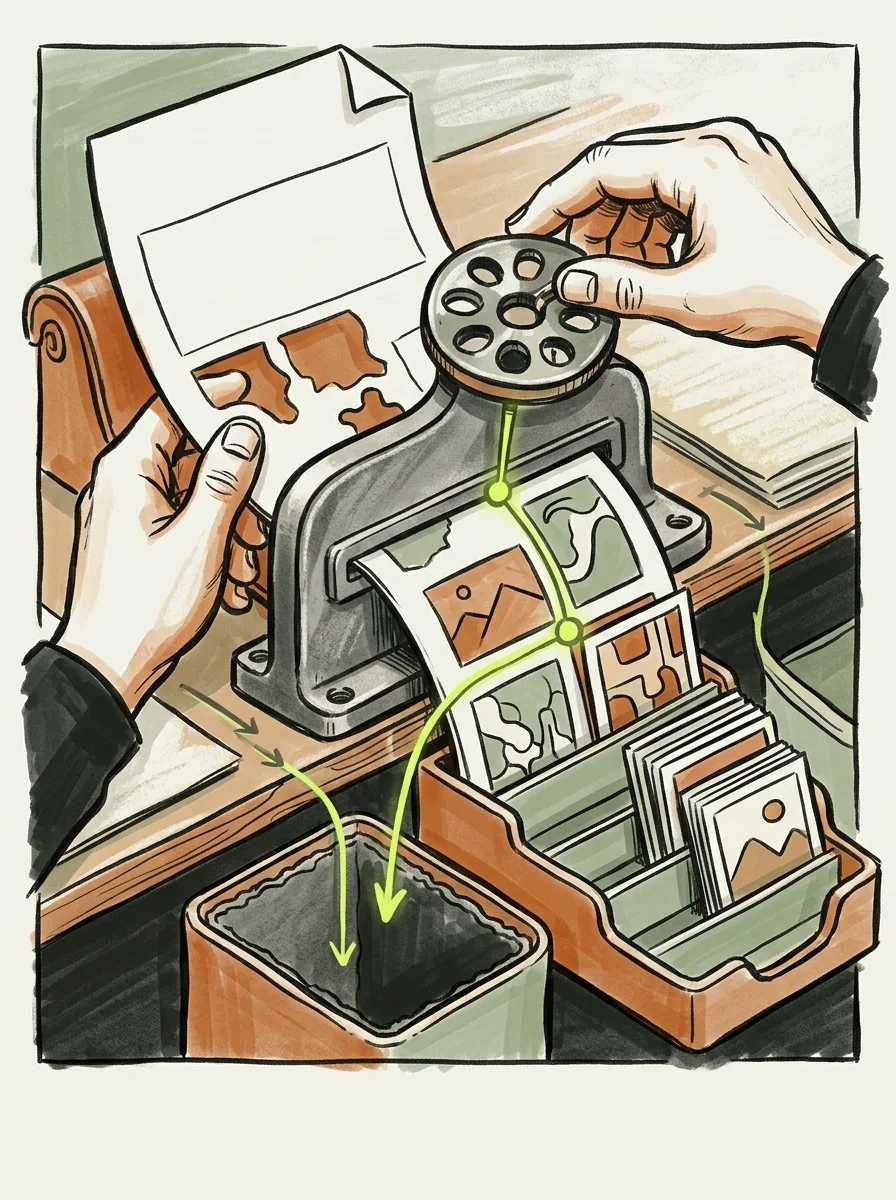 Illustrative marker lab artwork for extract website images.