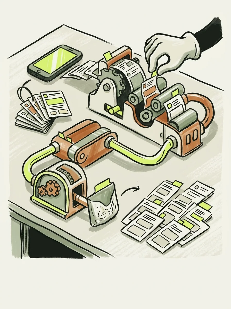 Illustrative marker lab artwork for facebook duplicate posts.