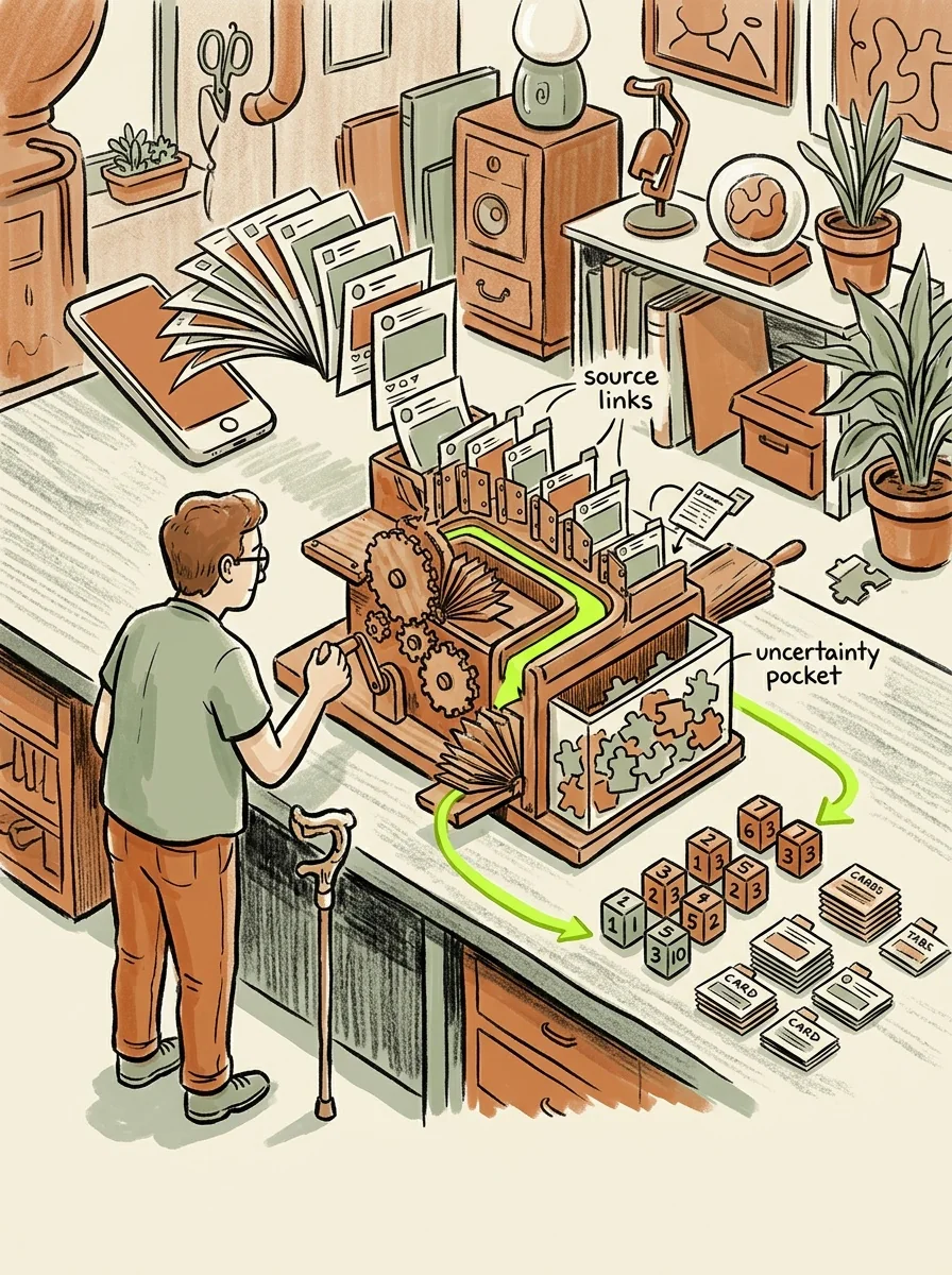 Illustrative marker lab artwork for facebook keyword mentions.