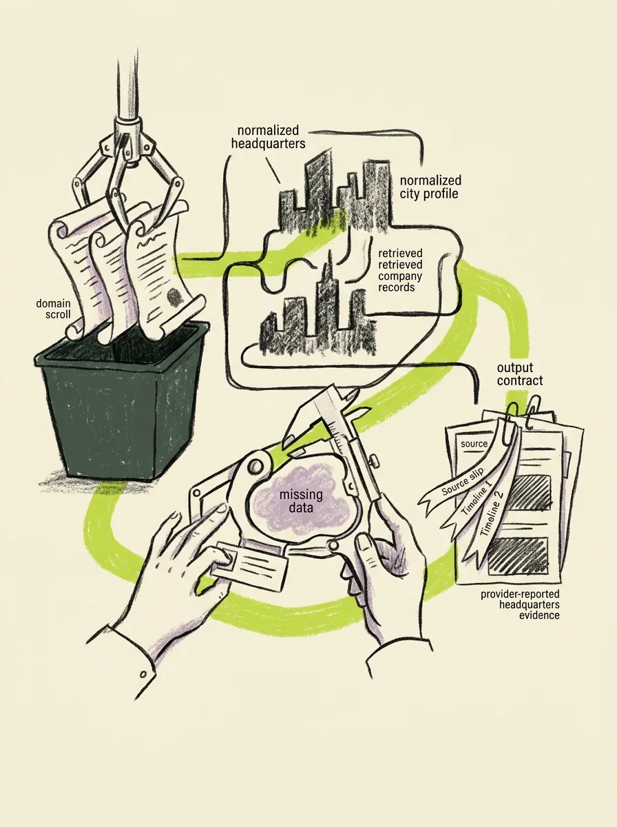 Illustrative wax pencil routes artwork for find company locations.