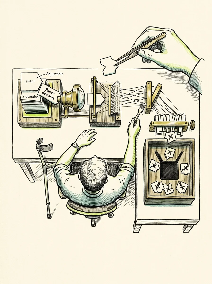 Illustrative ink field notes artwork for find links to error pages.