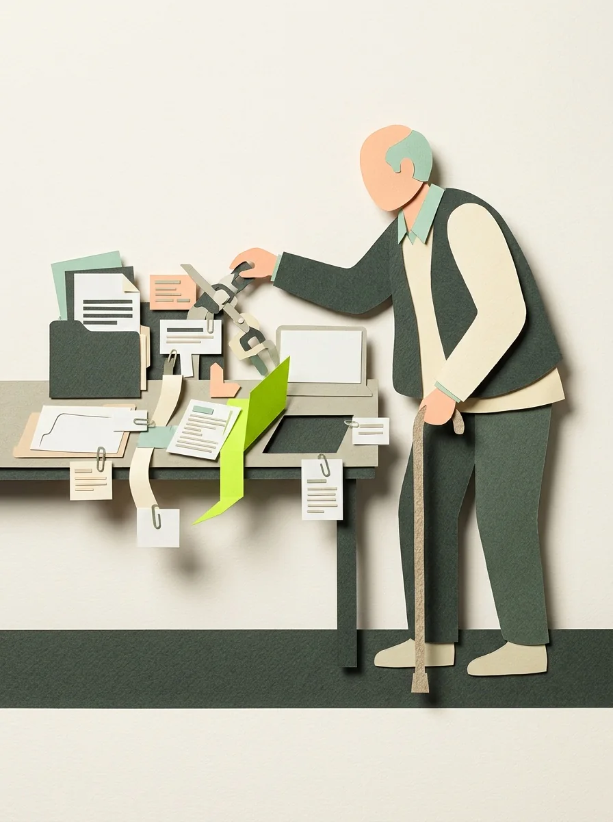 Illustrative cut paper workshop artwork for find remote hiring evidence.