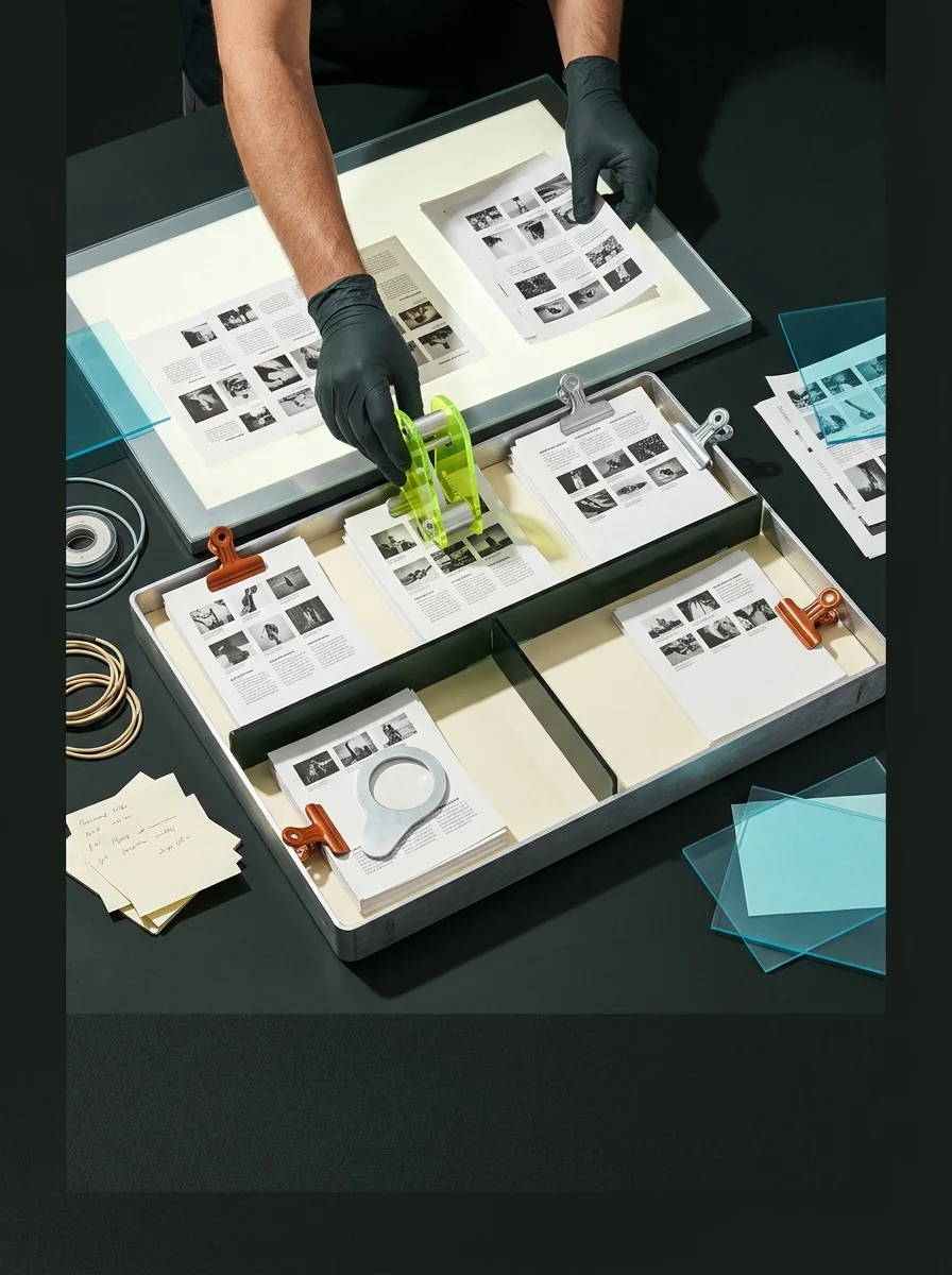 Illustrative flash workbench artwork for find repeated ad headlines.