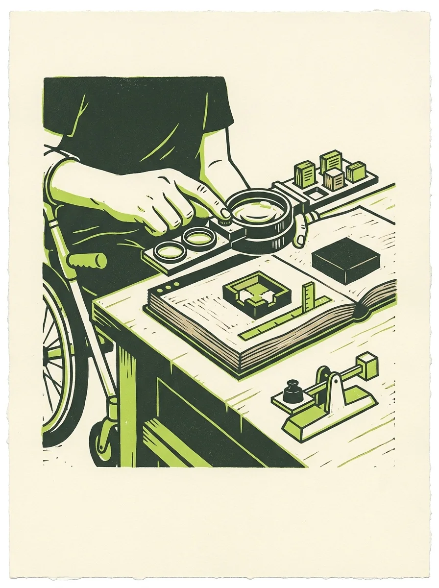 Illustrative signal screenprint artwork for find thin content samples.