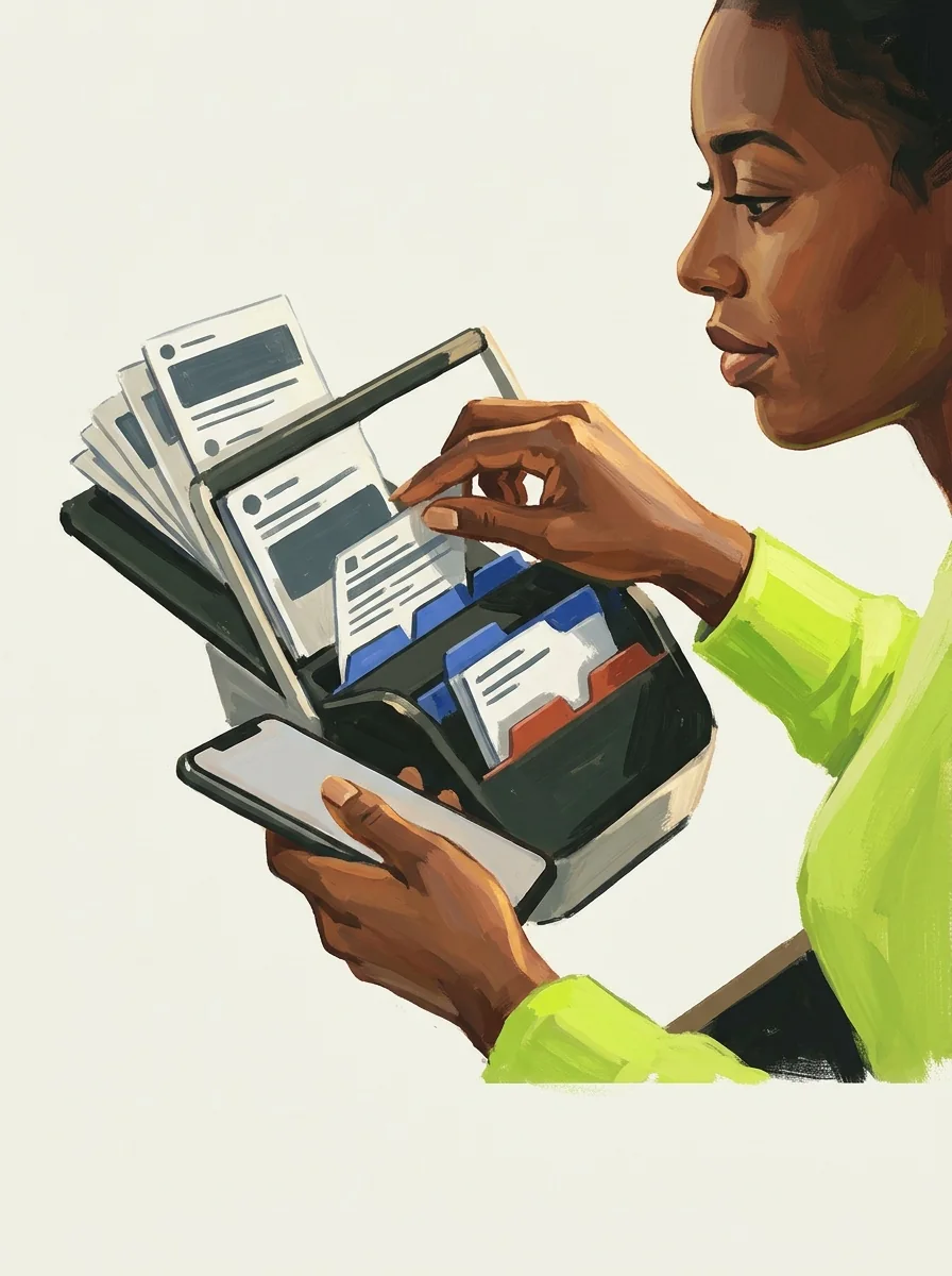 Illustrative painted studio artwork for reddit outbound links.