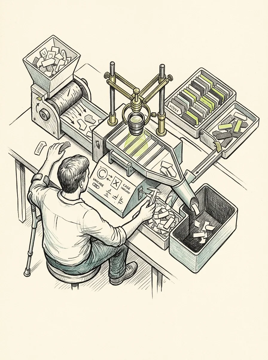 Illustrative ink field notes artwork for remove duplicate keyword ideas.
