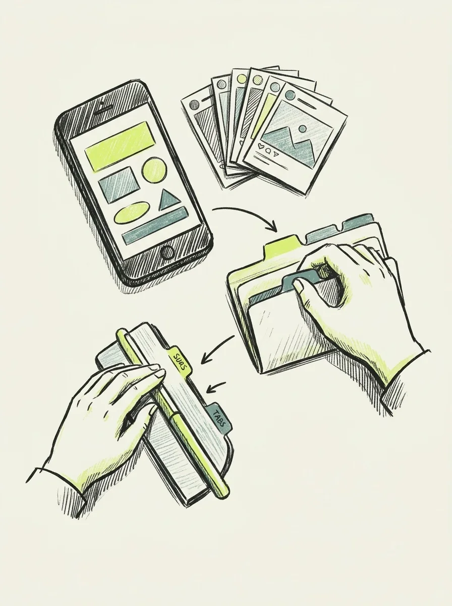 Illustrative ink field notes artwork for tiktok engagement rate.